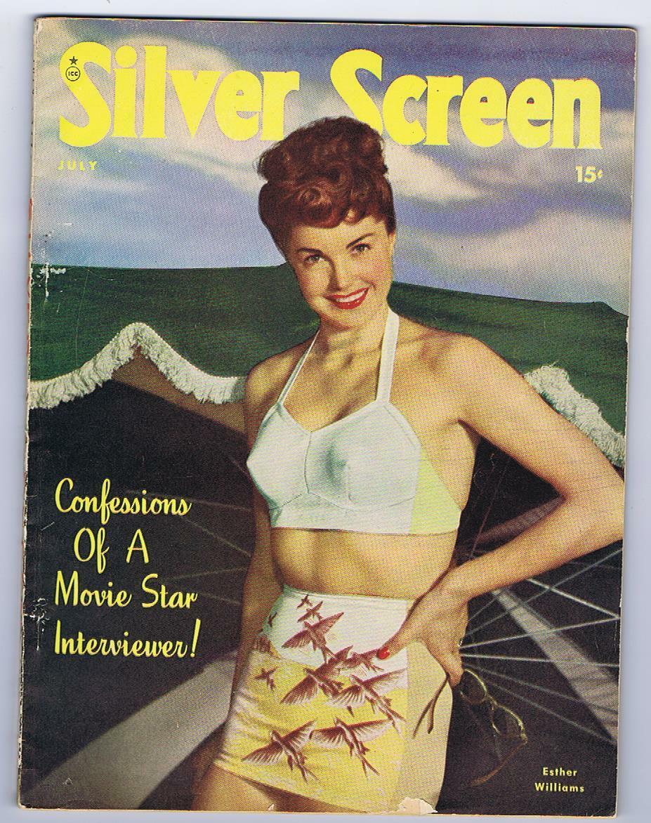 SILVER SCREEN magazine side cover July 1947