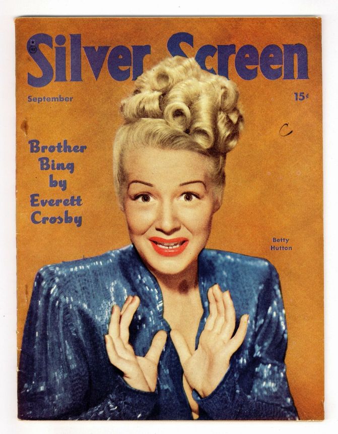 SILVER SCREEN magazine side cover September 1947
