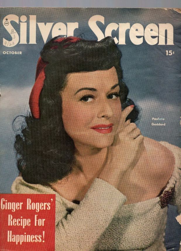 SILVER SCREEN magazine side cover October 1947