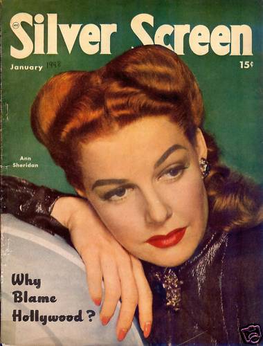 SILVER SCREEN magazine side cover January 1948