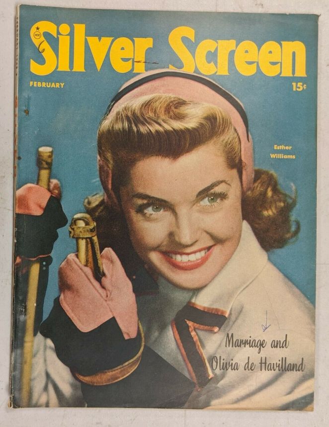 SILVER SCREEN magazine side cover February 1948