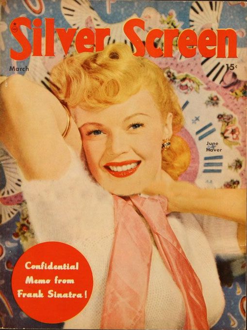 SILVER SCREEN magazine side cover March 1948
