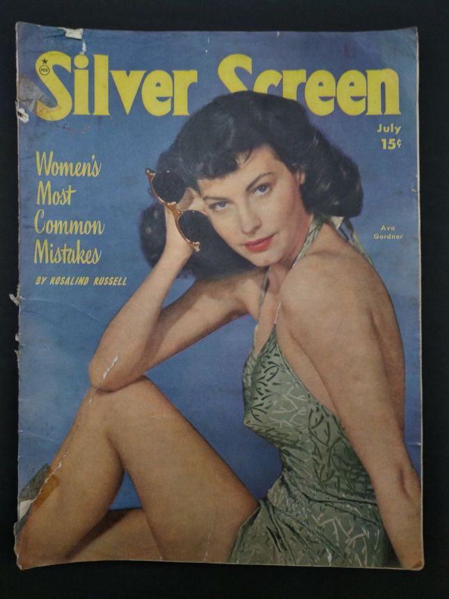 SILVER SCREEN magazine side cover July 1948