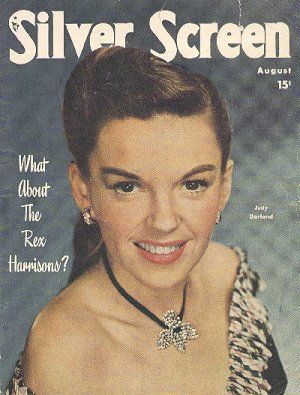 SILVER SCREEN magazine side cover August 1948