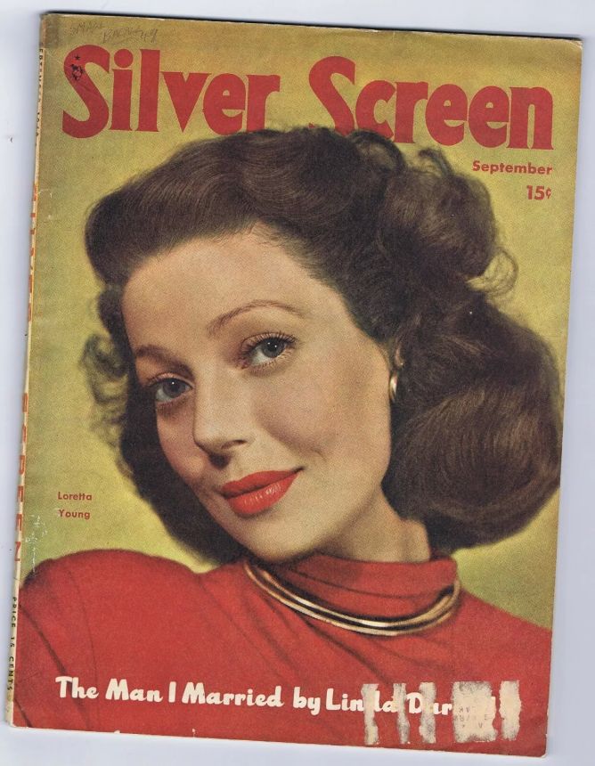 SILVER SCREEN magazine side cover September 1948