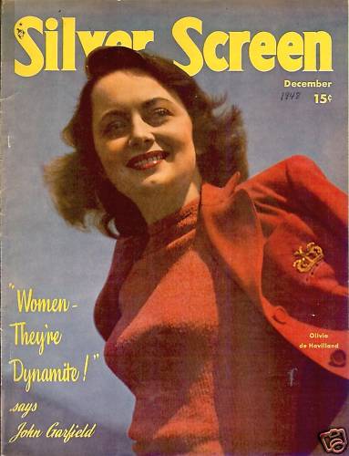 SILVER SCREEN magazine side cover December 1948
