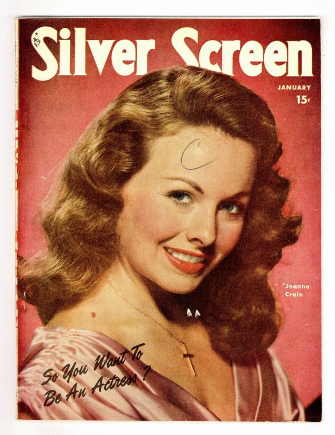 SILVER SCREEN magazine side cover January 1949
