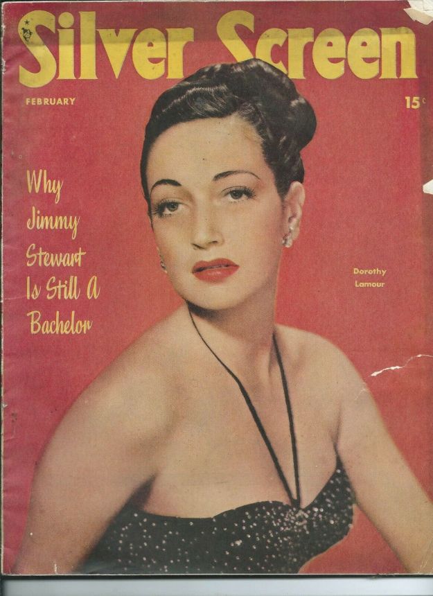 SILVER SCREEN magazine side cover February 1949