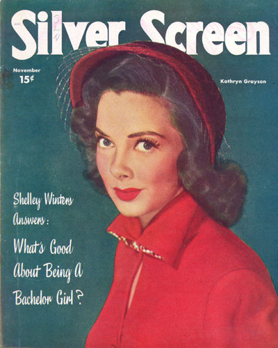 SILVER SCREEN magazine side cover November 1949