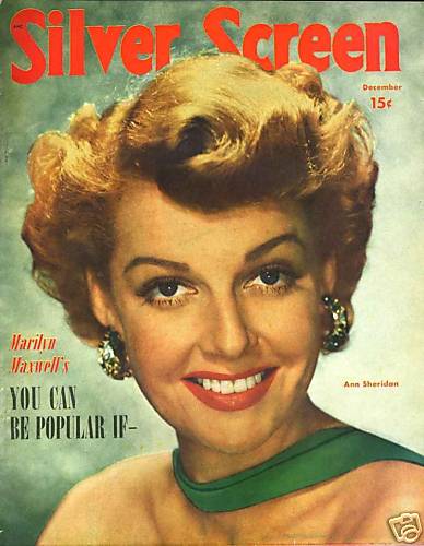 SILVER SCREEN magazine side cover December 1949