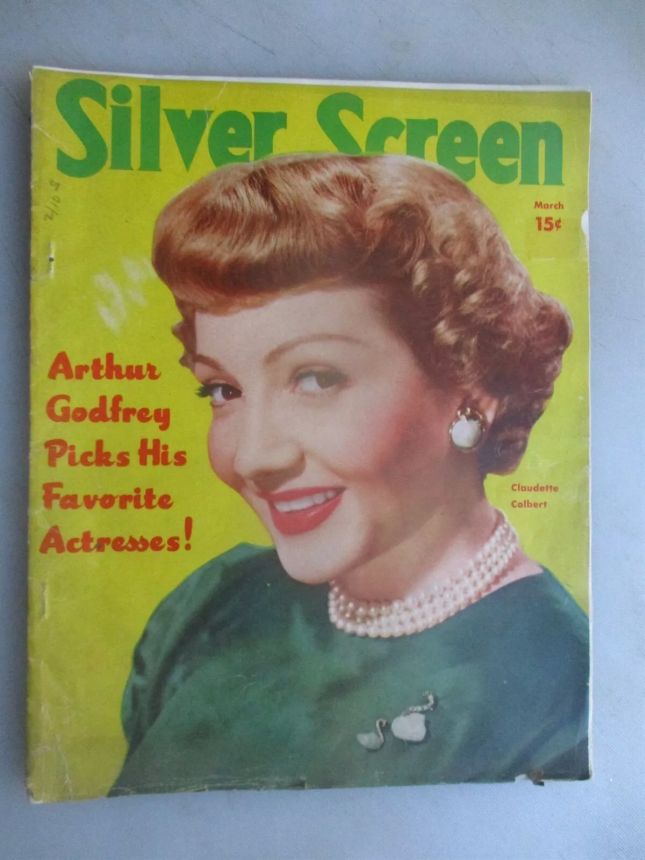 SILVER SCREEN magazine side cover March 1950