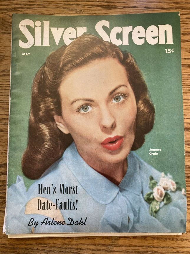 SILVER SCREEN magazine side cover May 1950