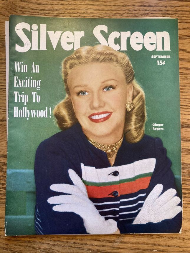 SILVER SCREEN magazine side cover September 1950