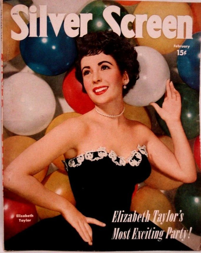 SILVER SCREEN magazine side cover February 1951