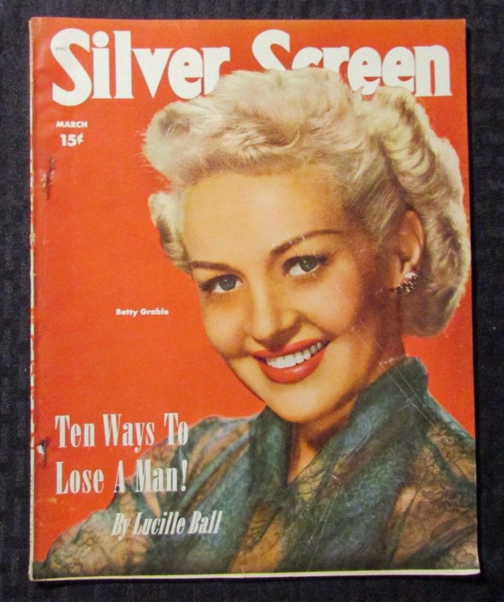 SILVER SCREEN magazine side cover March 1951