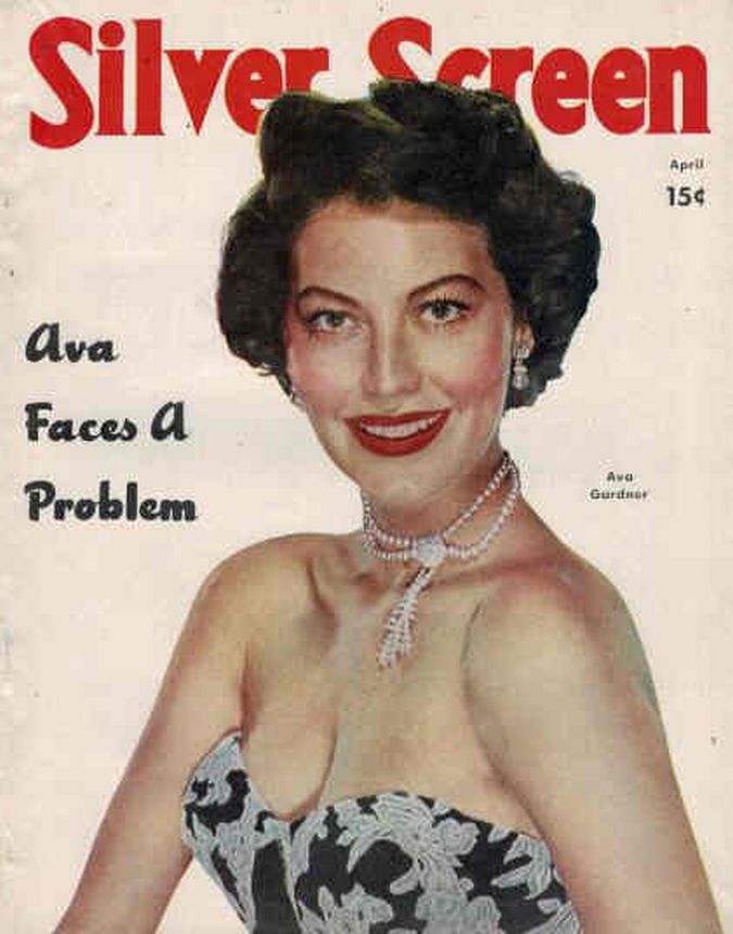 SILVER SCREEN magazine side cover April 1951