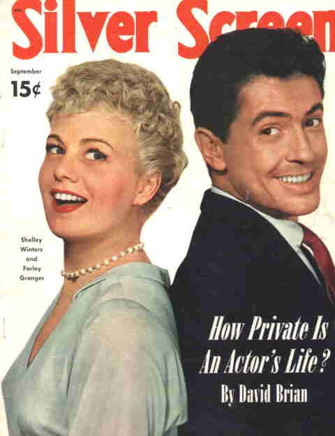 SILVER SCREEN magazine side cover September 1951