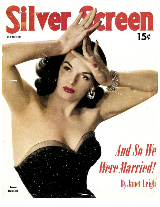 SILVER SCREEN magazine side cover October 1951