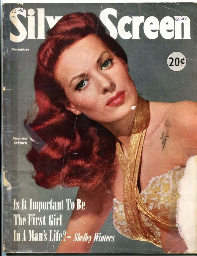 SILVER SCREEN magazine side cover December 1951