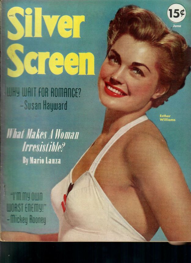 SILVER SCREEN magazine side cover June 1952