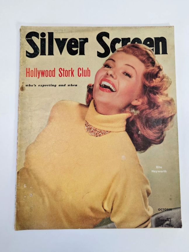 SILVER SCREEN magazine side cover October 1952