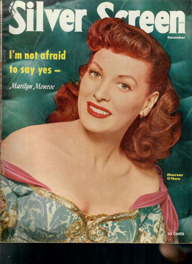 SILVER SCREEN magazine side cover December 1952