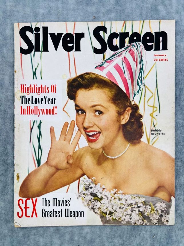SILVER SCREEN magazine side cover January 1953