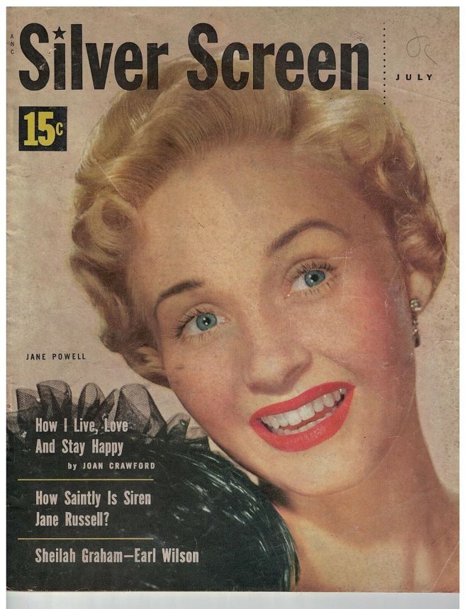 SILVER SCREEN magazine side cover July 1953