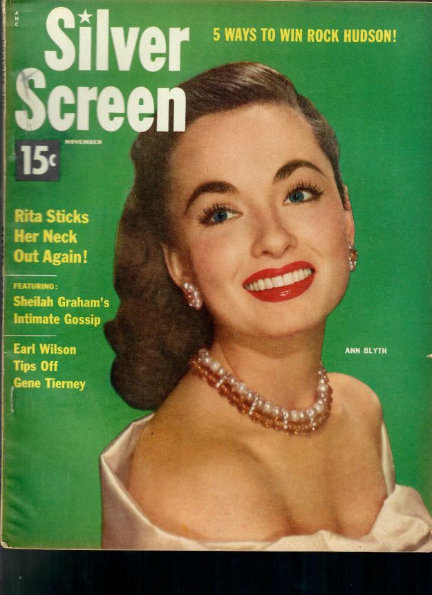 SILVER SCREEN magazine side cover November 1953