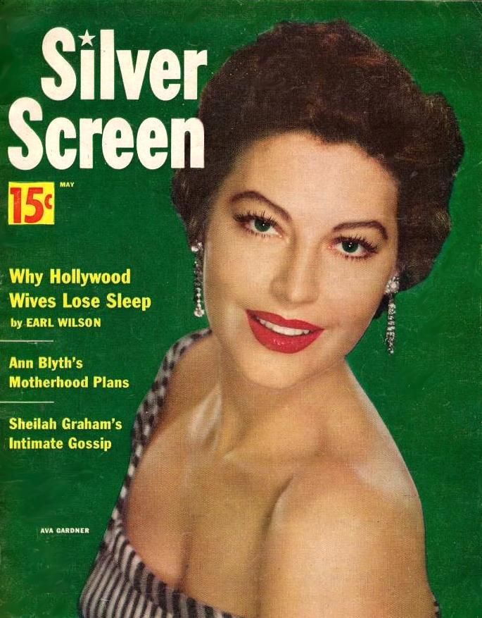 SILVER SCREEN magazine side cover May 1954