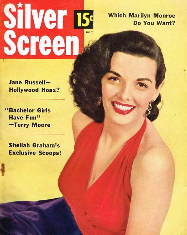 SILVER SCREEN magazine side cover July 1954
