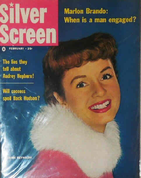 SILVER SCREEN magazine side cover February 1955