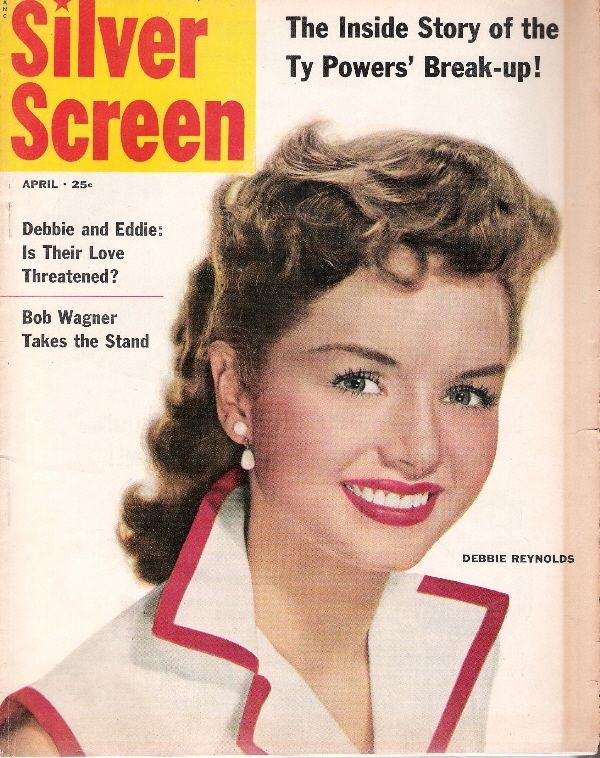 SILVER SCREEN magazine side cover April 1955
