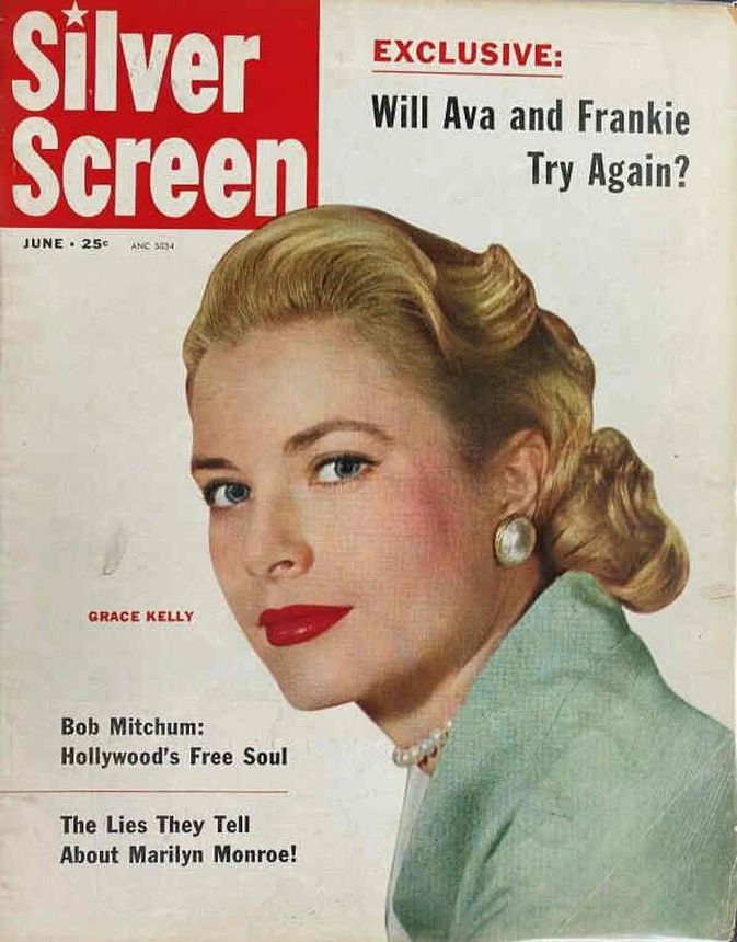 SILVER SCREEN magazine side cover June 1955
