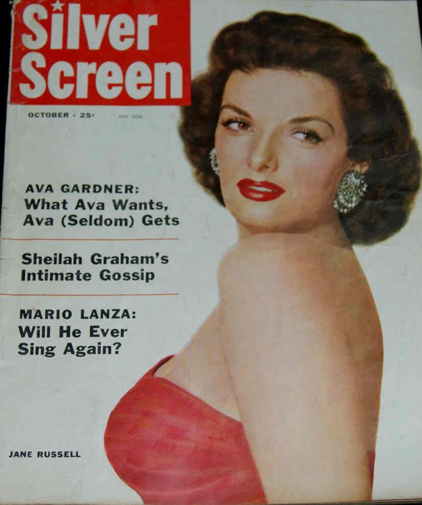 SILVER SCREEN magazine side cover October 1955