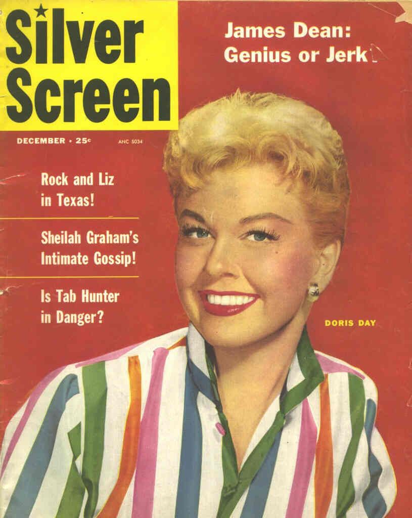 SILVER SCREEN magazine side cover December 1955
