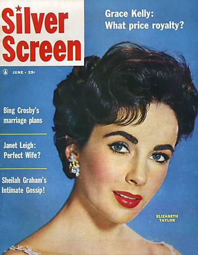 SILVER SCREEN magazine side cover June 1956
