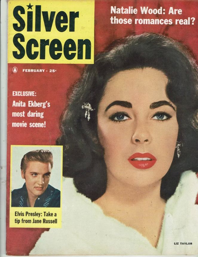 SILVER SCREEN magazine side cover February 1957