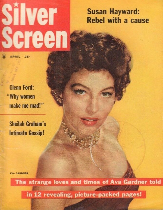 SILVER SCREEN magazine side cover April 1957