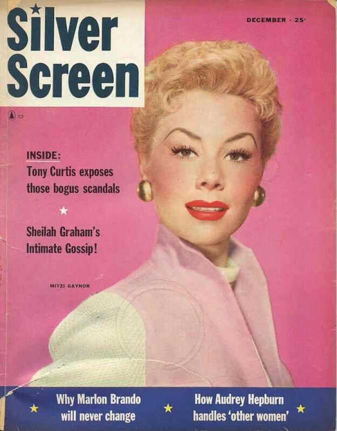 SILVER SCREEN magazine side cover December 1957