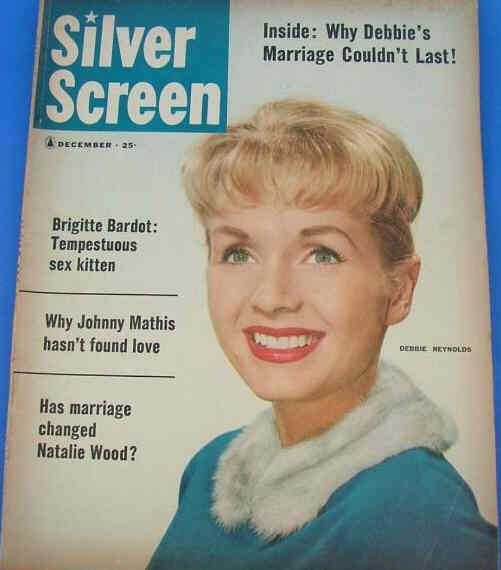 SILVER SCREEN magazine side cover December 1958