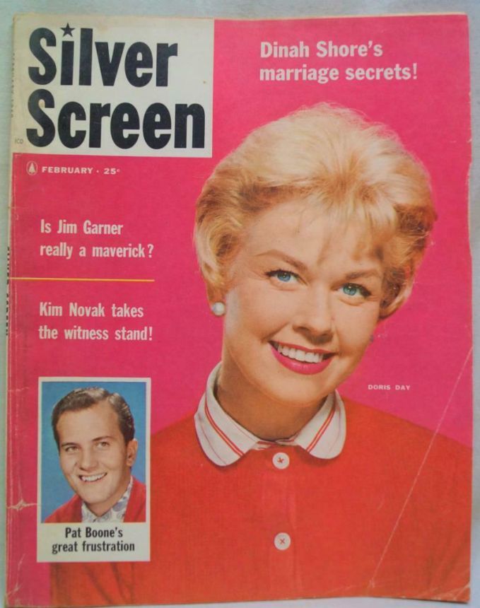 SILVER SCREEN magazine side cover February 1959