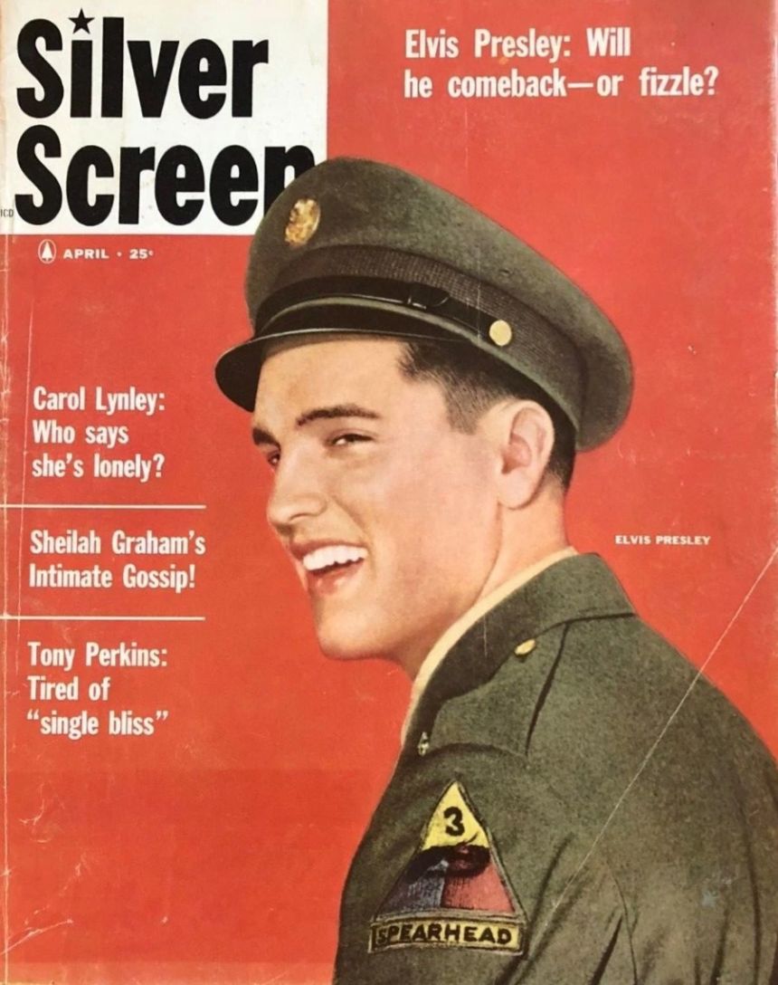 SILVER SCREEN magazine side cover April 1960