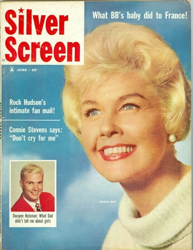 SILVER SCREEN magazine side cover June 1960