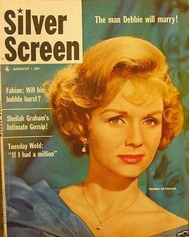 SILVER SCREEN magazine side cover August 1960
