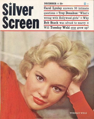 SILVER SCREEN magazine side cover December 1960