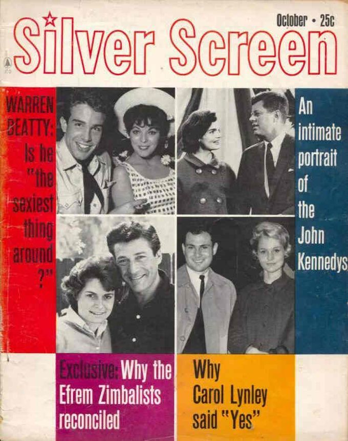 SILVER SCREEN magazine side cover October 1961