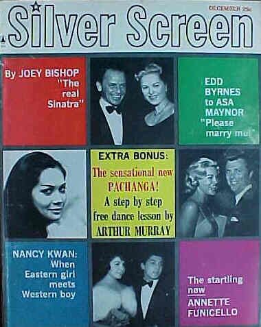 SILVER SCREEN magazine side cover December 1961