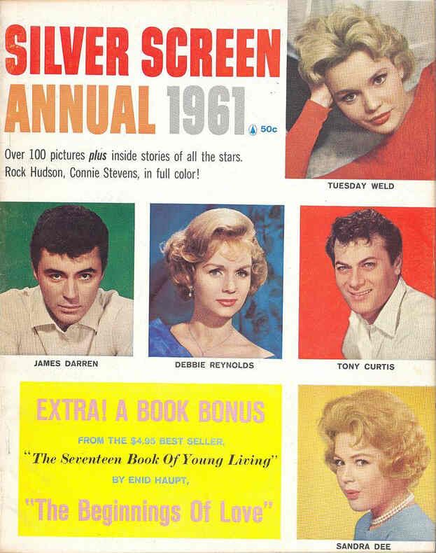 SILVER SCREEN magazine side cover  Annual  1961