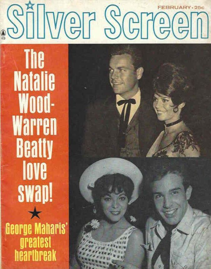 SILVER SCREEN magazine side cover February 1962